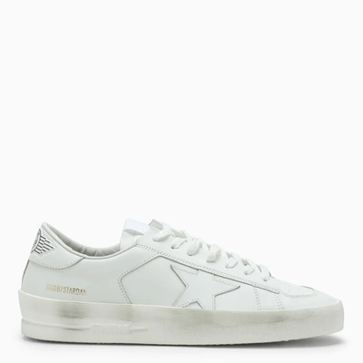 Golden Goose Stardan White Leather Sneakers In Optic White