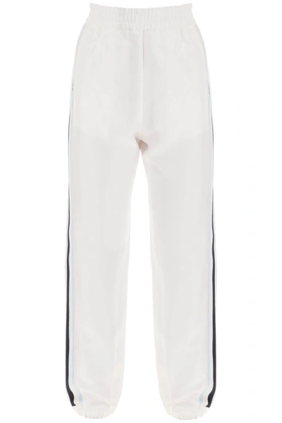 Moncler Logo Banded Joggers In White