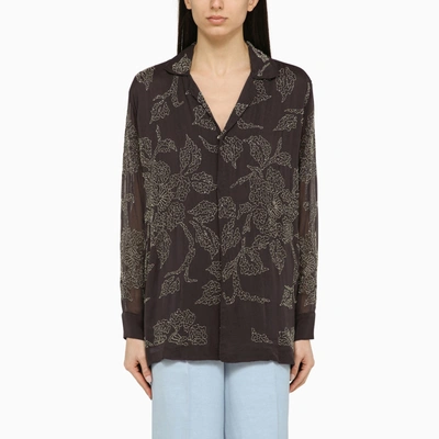 P.a.r.o.s.h Sequin-embellished Shirt In Grey