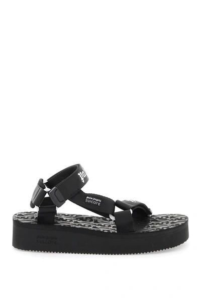 Palm Angels 30mm  X Suicoke Depa Sandals In Black