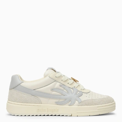 PALM ANGELS PALM ANGELS PALM BEACH UNIVERSITY BEIGE/GREY TRAINER