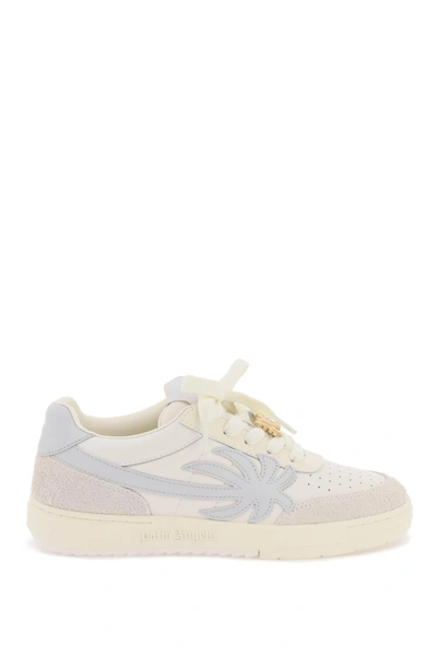 Palm Angels Palm Beach University Leather Low Trainers In Mixed Colours