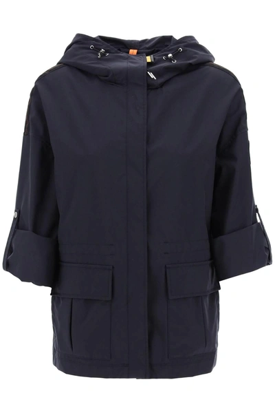 Parajumpers Midi Parka With Hood Hailee In Blue