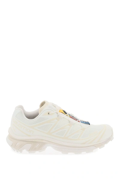 Salomon Xt-6 Sneakers In Vanilla Ice Vanilla Ice Almond Milk (white)