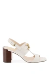 Tod's Kate 75mm Leather Sandals In White