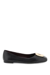 Tory Burch 'shiny Leather Claire Baller In Perfect Black