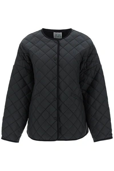 Totême Quilted Boxy Jacket In Black