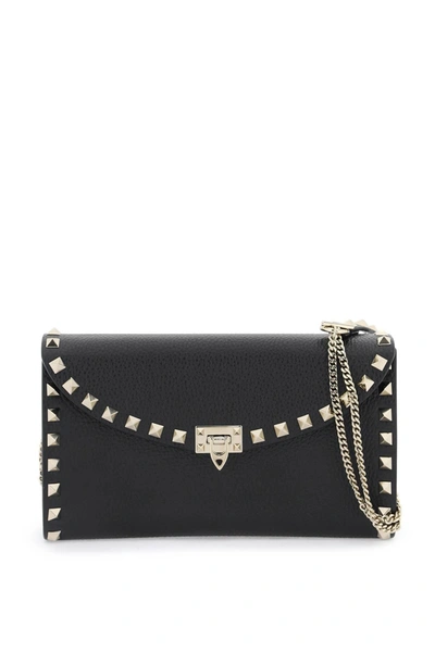 Valentino Garavani Borsa Mini Rockstud In Black