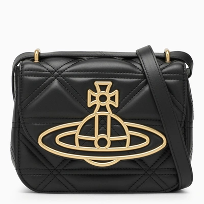 Vivienne Westwood Woman Black Leather Linda Crossbody Bag