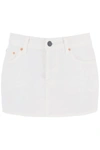 Wardrobe.nyc Denim Mini Skirt In White