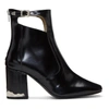 TOGA Black Heeled Cut-Out Boots