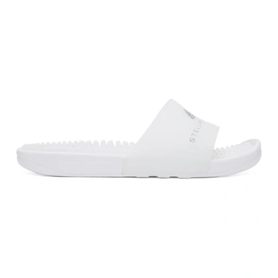 Adidas Originals Adissage Rubber Flat Pool Sandal In White