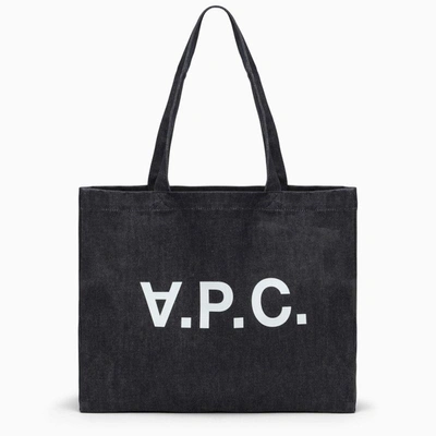 Apc A.p.c. Blue Denim Daniela Shopping Bag
