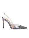 Alexandre Vauthier Rhinestone-embellished Slingback Pumps In Black