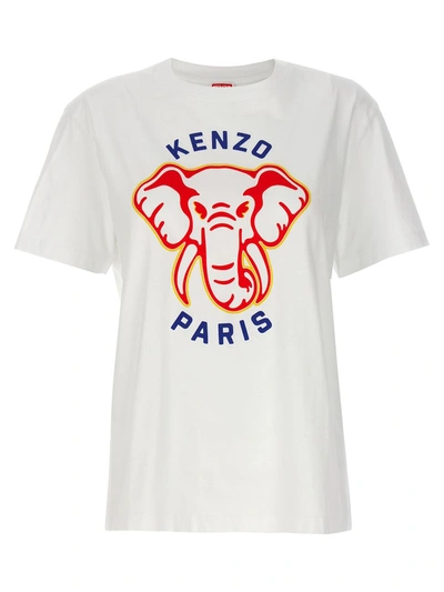 Kenzo Elephant T-shirt In White