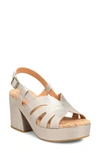 Kork-ease Pasha Ankle Strap Platform Sandal In Gold Metallic
