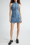 Diesel De Lulu Denim Minidress In Denim