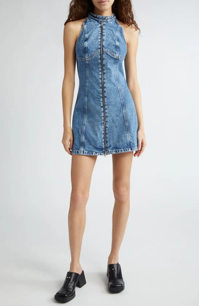 Diesel De Lulu Denim Minidress In Blue