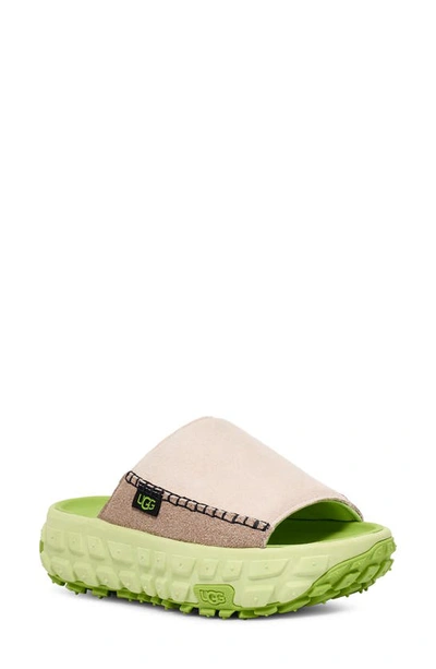 Ugg Venture Daze Platform Slide Sandal In Neutro,green