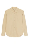 SANDRO SANDRO NEW SEAMLESS SOLID COTTON BUTTON-UP SHIRT