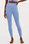 Beach Riot Tayler Rib Two-tone Leggings In Seashore Two Tone Rib