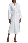 Rails Irie Stripe Long Sleeve Cotton Blend Midi Shirtdress In Hampton Stripe