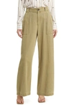 Rails Greer Cotton Blend Straight Leg Pants In Canteen