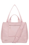 Beis Béis The East/west Water Repellent Tote In Atlas Pink