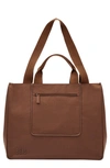 Beis Béis The East/west Water Repellent Tote In Maple