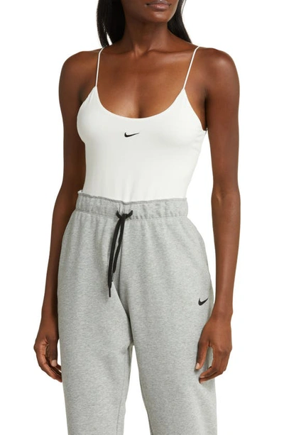 Nike Sportswear Camisole Bodysuit In Sail/ Black