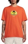 Nike Acg Dri-fit Cruise Boat Oversize Graphic T-shirt In Orange