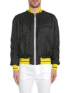 Haider Ackermann Black Jacquard Check Bomber Jacket In Nero