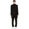 SAINT LAURENT SAINT LAURENT BLACK CHESTERFIELD PEAK LAPEL COAT