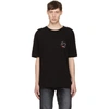 SAINT LAURENT Black Oversized 'Bouche' Logo T-Shirt