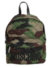 MOSCHINO QUILTED CAMOUFLAGE BACKPACK,7608 8201.2439