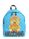 MOSCHINO TEDDY BEAR PRINT QUILTED BACKPACK,7703998