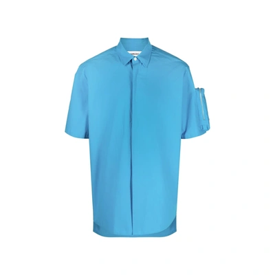 Ambush Pouch-pocket Short-sleeved Shirt In Blue