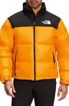 The North Face Orange 1996 Retro Nuptse Down Jacket In Arancio/nero