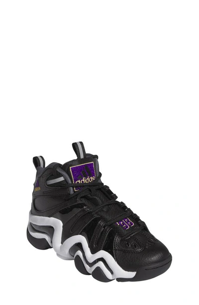 Adidas Originals Kids' Boys Adidas Crazy 8 In Core Black/regal Purple/footwear White