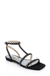 BADGLEY MISCHKA CAMI EMBELISHED T-STRAP SANDAL