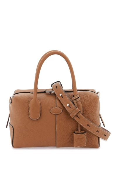 TOD'S TOD'S GRAINED LEATHER BOWLING BAG