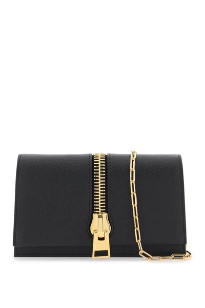 Tom Ford Leather Mini Clutch In Black