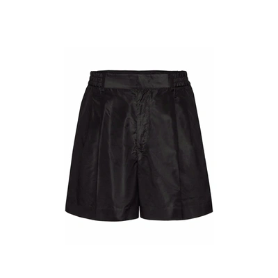 Valentino Pressed-crease Tailored Shorts In Black