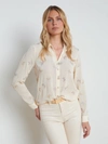 L AGENCE LAURENT EMBROIDERED BLOUSE