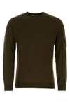 C.P. COMPANY C.P. COMPANY MAN DARK GREEN COTTON SWEATER