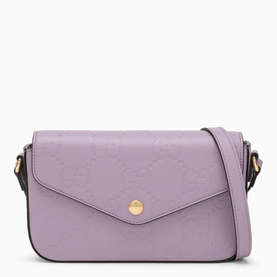 Gucci Mini Lavender Leather Shoulder Bag Women In Purple