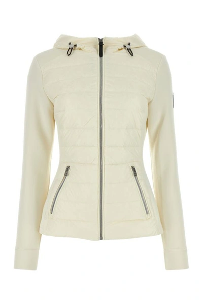 Mackage Woman Ivory Cotton Blend And Nylon Della Jacket In White
