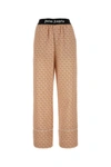 PALM ANGELS PALM ANGELS WOMAN PRINTED LINEN BLEND WIDE-LEG PANT