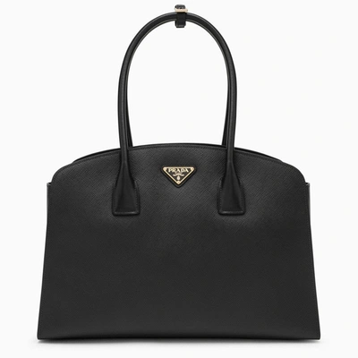 Prada Large Handbag In Black Saffiano Women