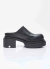Rick Owens Bogun Chunky Leather Slippers In Black